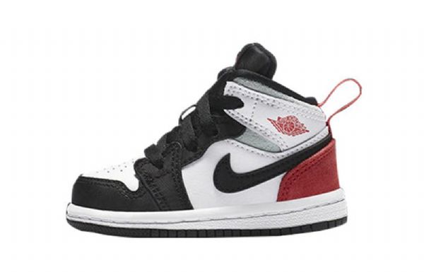 Nike Air Jordan 1 Mid Tops Se Td Kengät Lapsille Punainen Musta
