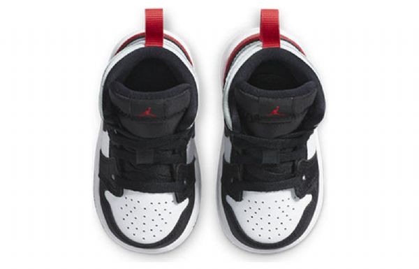 Nike Air Jordan 1 Mid Tops Se Td Kengät Lapsille Punainen Musta