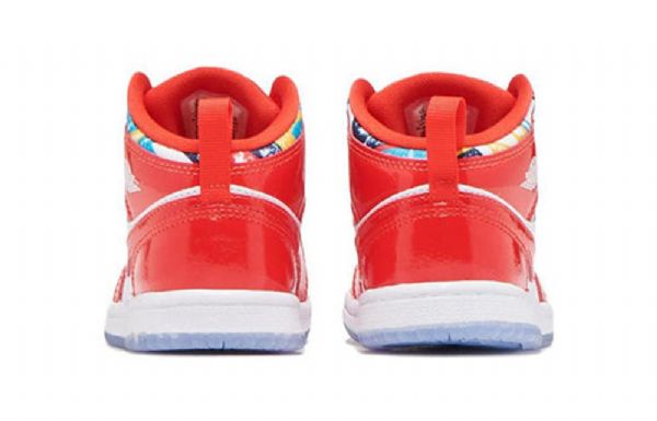 Nike Air Jordan 1 Mid Tops Se Td Kengät Lapsille Punainen Valkoinen
