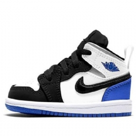 Nike Air Jordan 1 Mid Tops Se Td Kengät Lapsille Royal Sininen Musta