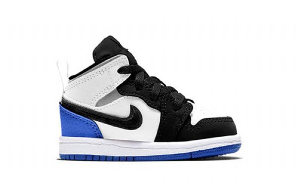 Nike Air Jordan 1 Mid Tops Se Td Kengät Lapsille Royal Sininen Musta
