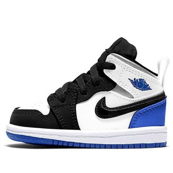 Nike Air Jordan 1 Mid Tops Se Td Kengät Lapsille Royal Sininen Musta