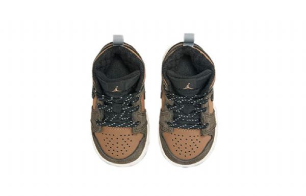 Nike Air Jordan 1 Mid Tops Se Td Kengät Lapsille Ruskea
