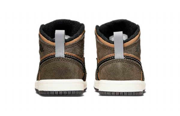 Nike Air Jordan 1 Mid Tops Se Td Kengät Lapsille Ruskea