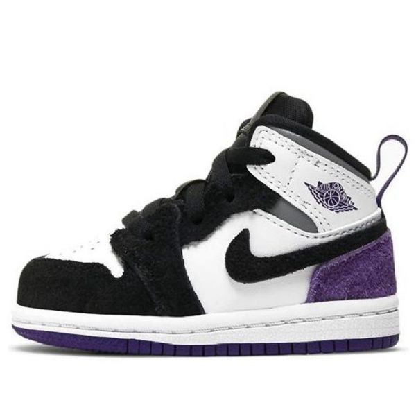 Nike Air Jordan 1 Mid Tops Se Td Kengät Lapsille Violetti
