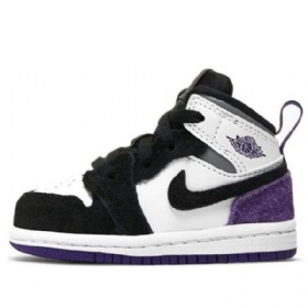 Nike Air Jordan 1 Mid Tops Se Td Kengät Lapsille Violetti