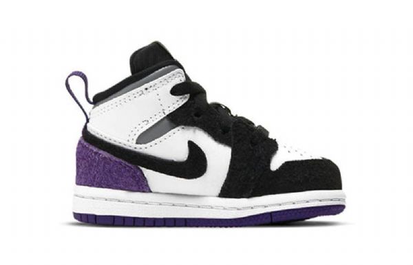 Nike Air Jordan 1 Mid Tops Se Td Kengät Lapsille Violetti