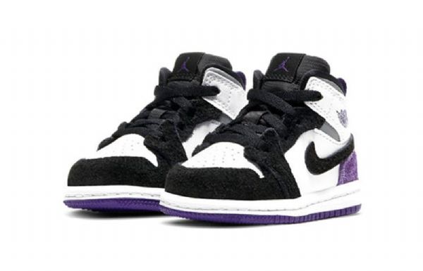 Nike Air Jordan 1 Mid Tops Se Td Kengät Lapsille Violetti