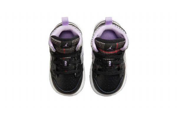 Nike Air Jordan 1 Mid Tops Se Td Retro Koripallokengät Lapsille Musta