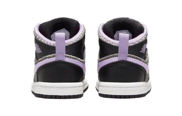 Nike Air Jordan 1 Mid Tops Se Td Retro Koripallokengät Lapsille Musta