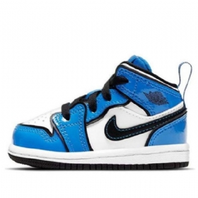 Nike Air Jordan 1 Mid Tops Se Td Retro Koripallokengät Lapsille Siniset