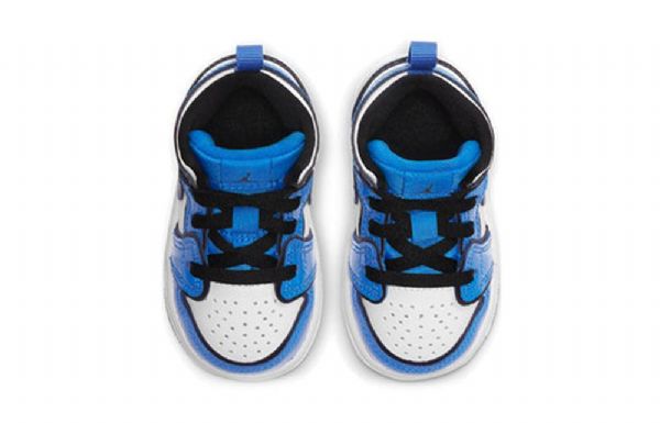 Nike Air Jordan 1 Mid Tops Se Td Retro Koripallokengät Lapsille Siniset