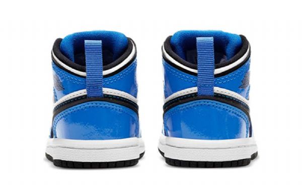 Nike Air Jordan 1 Mid Tops Se Td Retro Koripallokengät Lapsille Siniset
