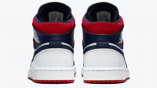 Nike Air Jordan 1 Mid Tops Se Usa Miesten Kengät Tummansininen Valkoinen