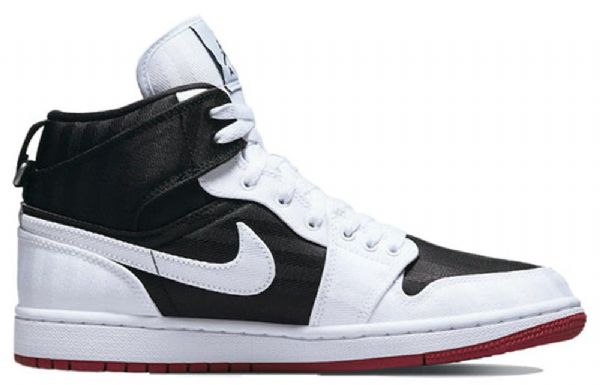 Nike Air Jordan 1 Mid Tops Se Utility Retro Koripallokengät Naisille Valkoinen Musta Punainen