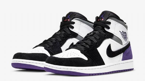Nike Air Jordan 1 Mid Tops Se Varsity-kengät Naisille Violetti
