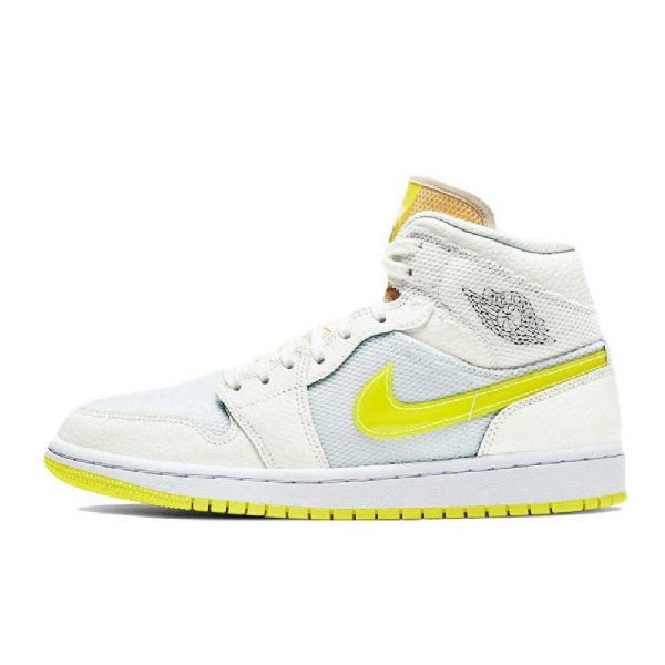 Nike Air Jordan 1 Mid Tops Se Voltage Kengät Miehille Keltainen