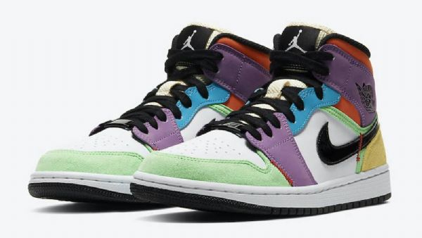 Nike Air Jordan 1 Mid Tops Secolor Kengät Miehille Moniväriset