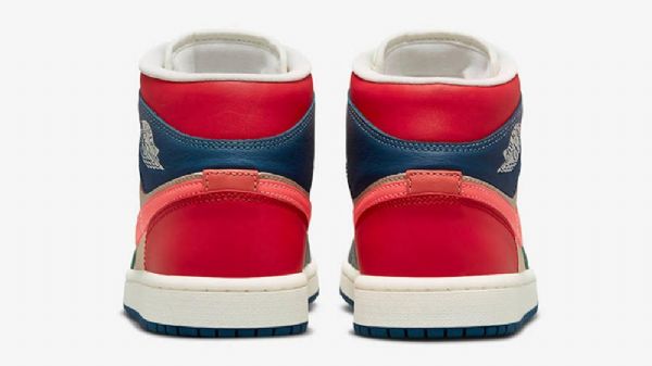 Nike Air Jordan 1 Mid Tops Seitsenväriset Naisten Moniväriset Kengät