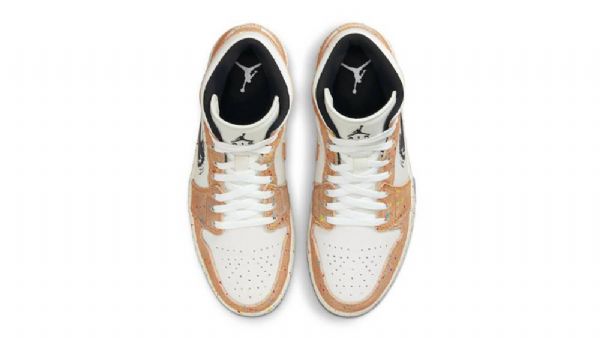 Nike Air Jordan 1 Mid Tops Siveltimen Vetokengät Miehille Coral Harmaa