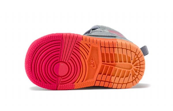 Nike Air Jordan 1 Mid Tops Td Kengät Lapsille Hopeanpunainen