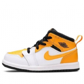 Nike Air Jordan 1 Mid Tops Td Kengät Lapsille Kultaa