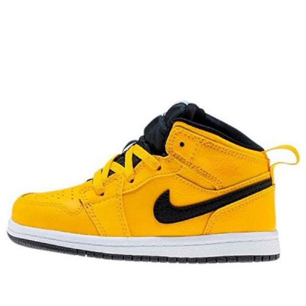 Nike Air Jordan 1 Mid Tops Td Kengät Lapsille Kultaa
