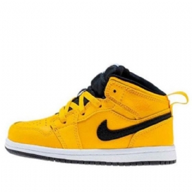 Nike Air Jordan 1 Mid Tops Td Kengät Lapsille Kultaa