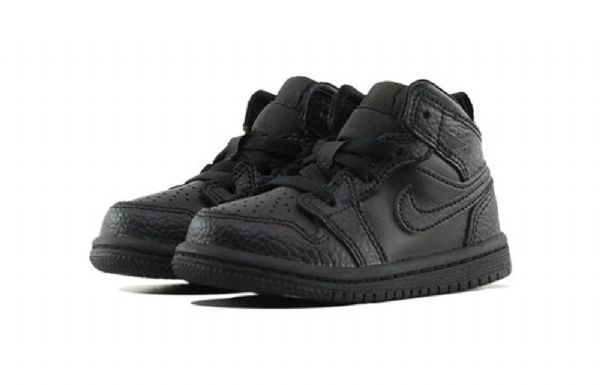 Nike Air Jordan 1 Mid Tops Td Kengät Lapsille Musta
