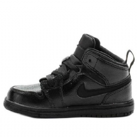 Nike Air Jordan 1 Mid Tops Td Kengät Lapsille Musta
