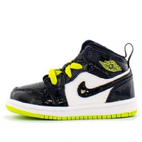 Nike Air Jordan 1 Mid Tops Td Kengät Lapsille Musta
