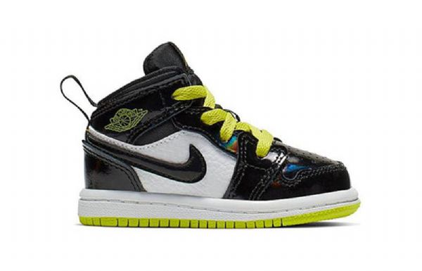 Nike Air Jordan 1 Mid Tops Td Kengät Lapsille Musta
