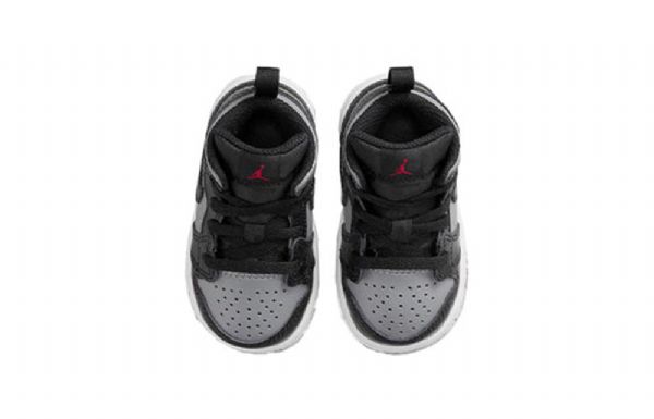 Nike Air Jordan 1 Mid Tops Td Kengät Lapsille Musta Harmaa