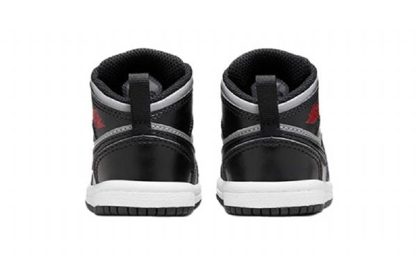 Nike Air Jordan 1 Mid Tops Td Kengät Lapsille Musta Harmaa