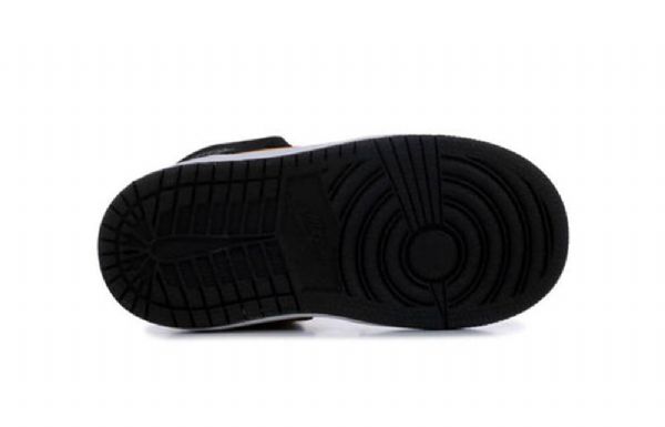 Nike Air Jordan 1 Mid Tops Td Kengät Lapsille Musta Keltainen