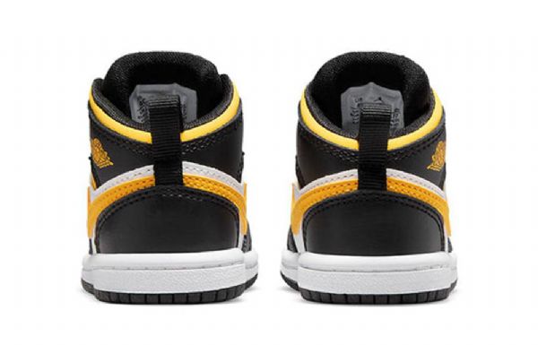 Nike Air Jordan 1 Mid Tops Td Kengät Lapsille Musta Kulta