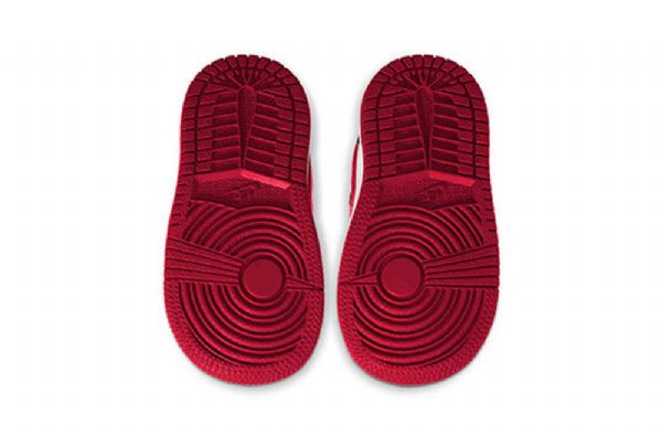 Nike Air Jordan 1 Mid Tops Td Kengät Lapsille Musta Punainen