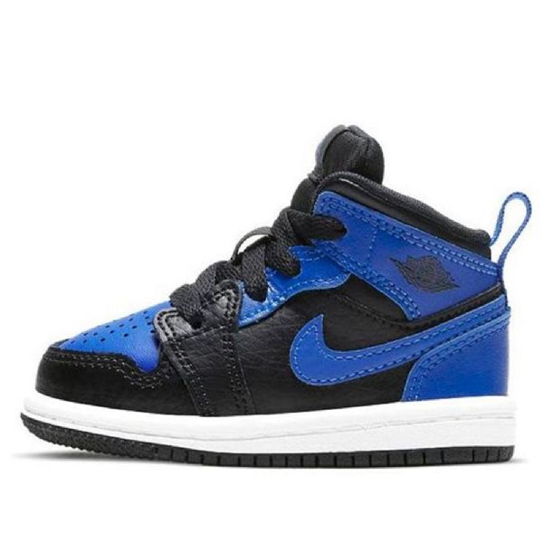 Nike Air Jordan 1 Mid Tops Td Kengät Lapsille Musta Sininen