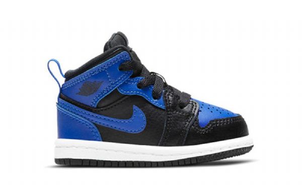 Nike Air Jordan 1 Mid Tops Td Kengät Lapsille Musta Sininen