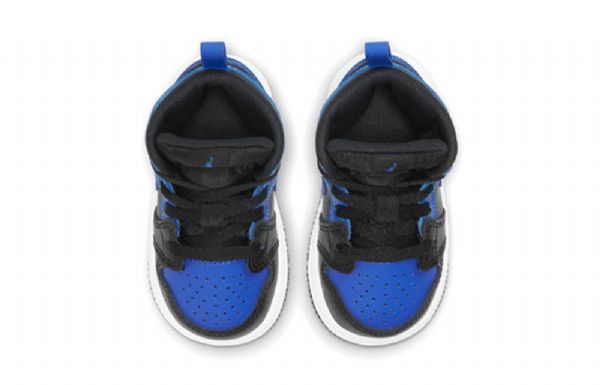 Nike Air Jordan 1 Mid Tops Td Kengät Lapsille Musta Sininen