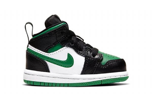 Nike Air Jordan 1 Mid Tops Td Kengät Lapsille Musta Vihreä