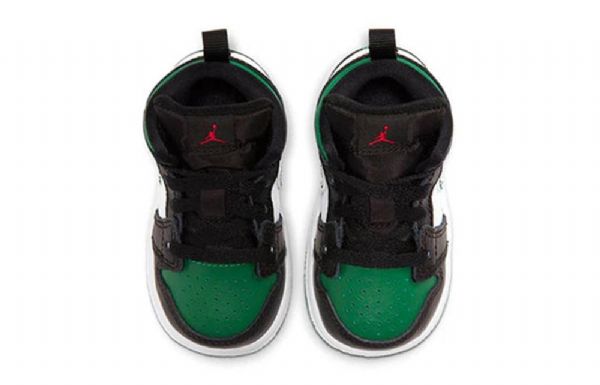 Nike Air Jordan 1 Mid Tops Td Kengät Lapsille Musta Vihreä