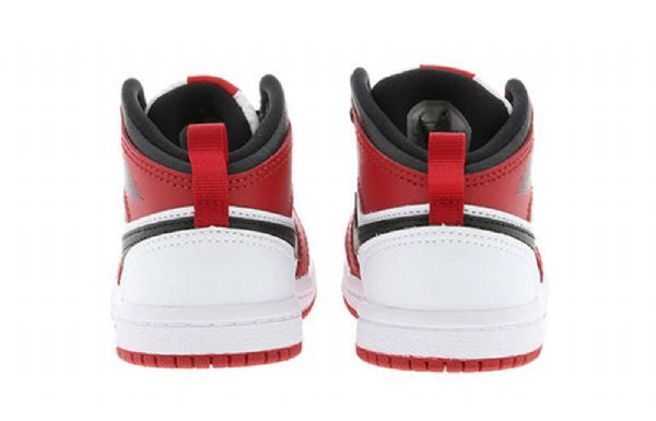 Nike Air Jordan 1 Mid Tops Td Kengät Lapsille Punainen Valkoinen