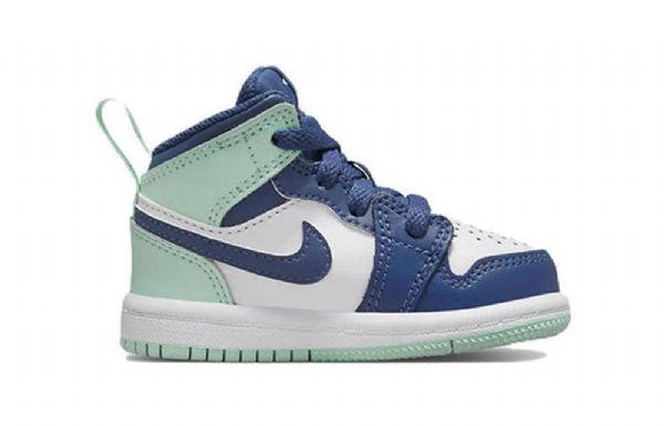 Nike Air Jordan 1 Mid Tops Td Kengät Lapsille Sininen Minttu