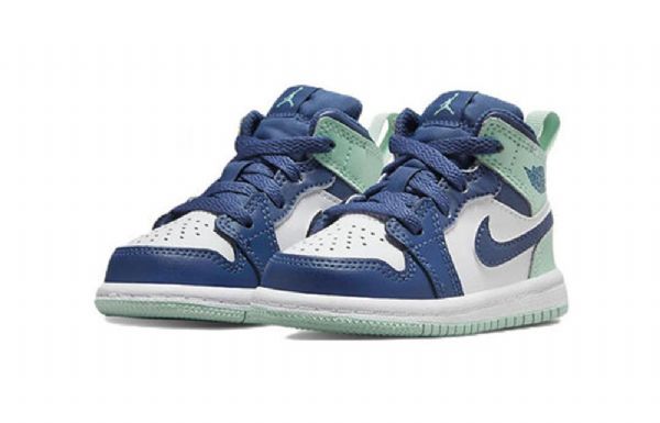 Nike Air Jordan 1 Mid Tops Td Kengät Lapsille Sininen Minttu