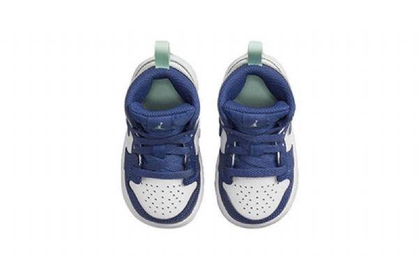 Nike Air Jordan 1 Mid Tops Td Kengät Lapsille Sininen Minttu