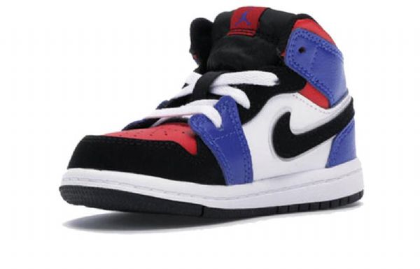 Nike Air Jordan 1 Mid Tops Td Kengät Lapsille Sininen Punainen Valkoinen