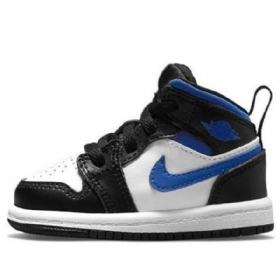 Nike Air Jordan 1 Mid Tops Td Kengät Lapsille Sininen Valkoinen