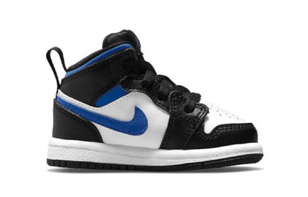Nike Air Jordan 1 Mid Tops Td Kengät Lapsille Sininen Valkoinen
