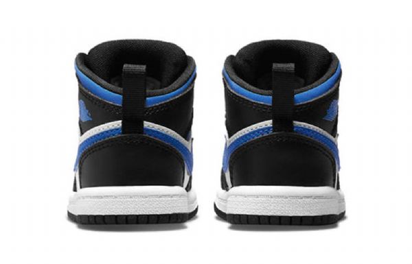 Nike Air Jordan 1 Mid Tops Td Kengät Lapsille Sininen Valkoinen